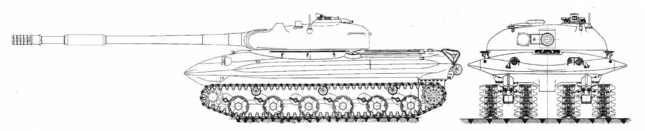 Объект 279 чертеж