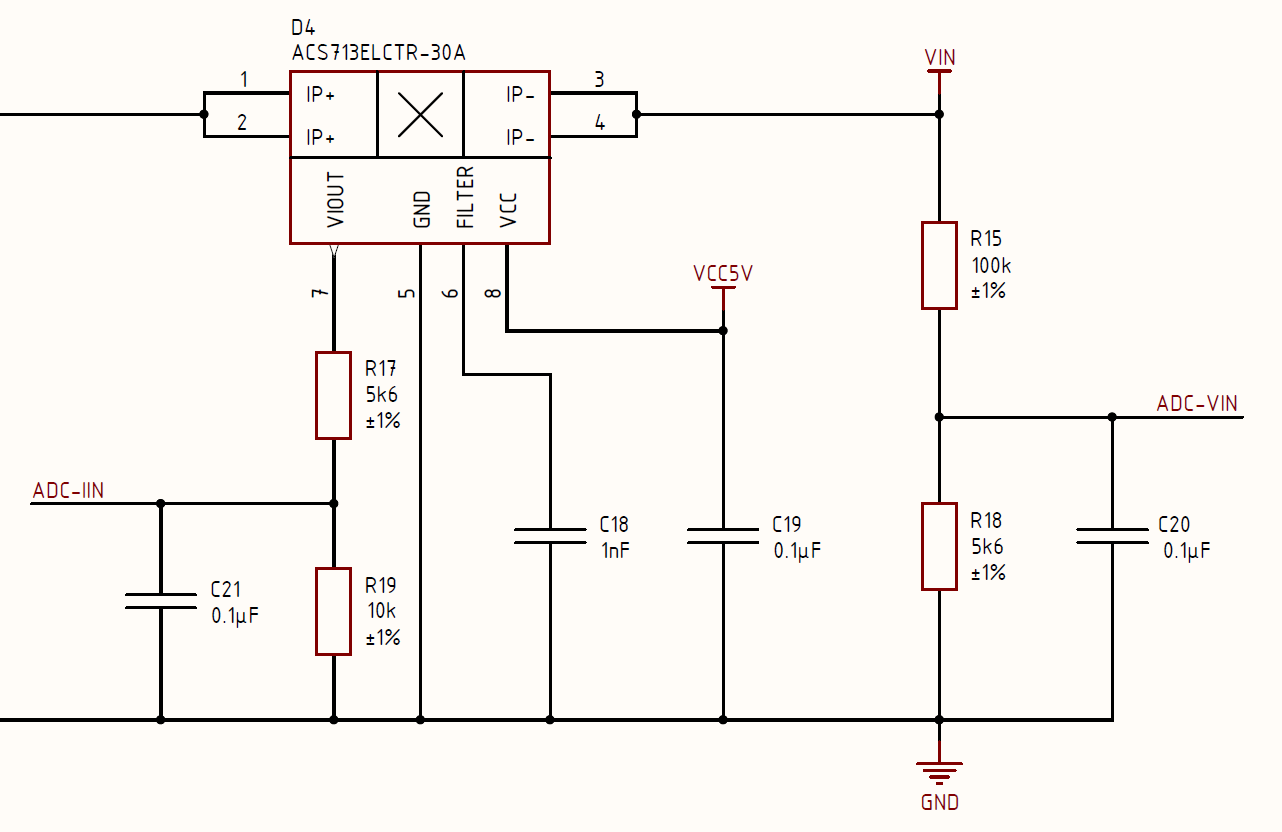 Acs758 схема включения